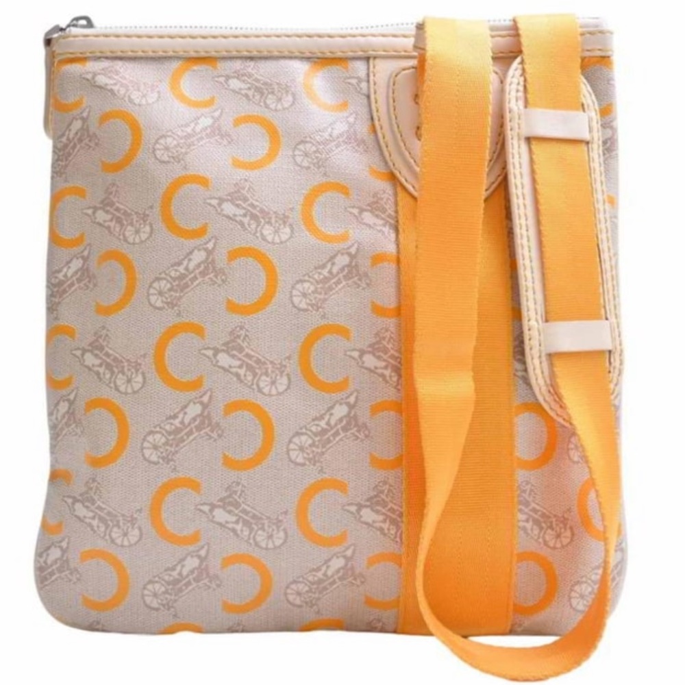 CELINE LOGO CARRIAGE PATTERN CROSSBODY BAG